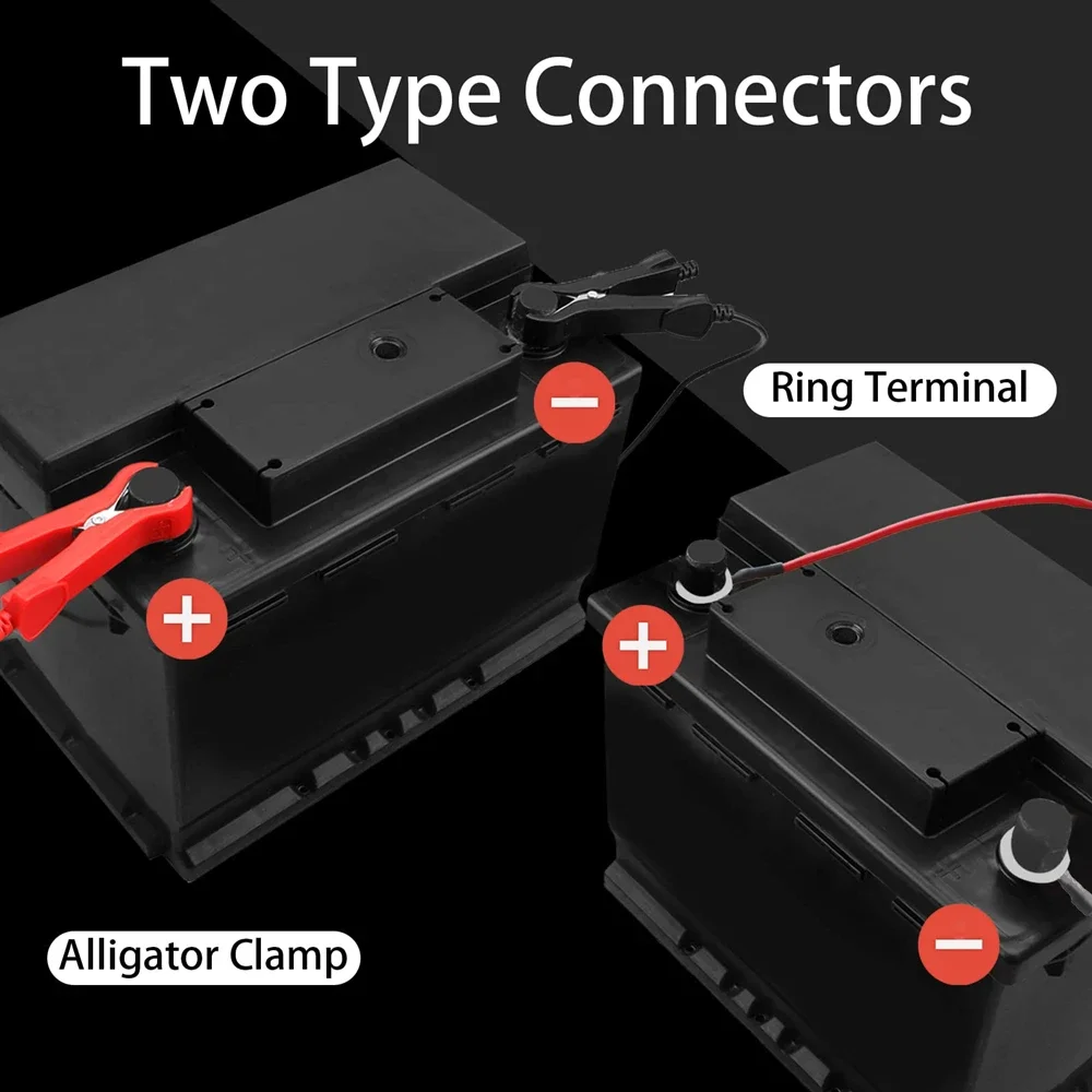 BYGD 2 Amp Fully-Automatic Smart Charger 6V 12V Car Battery Charger Maintainer Trickle Charger for Boats/Motorcycle/Car/Mower