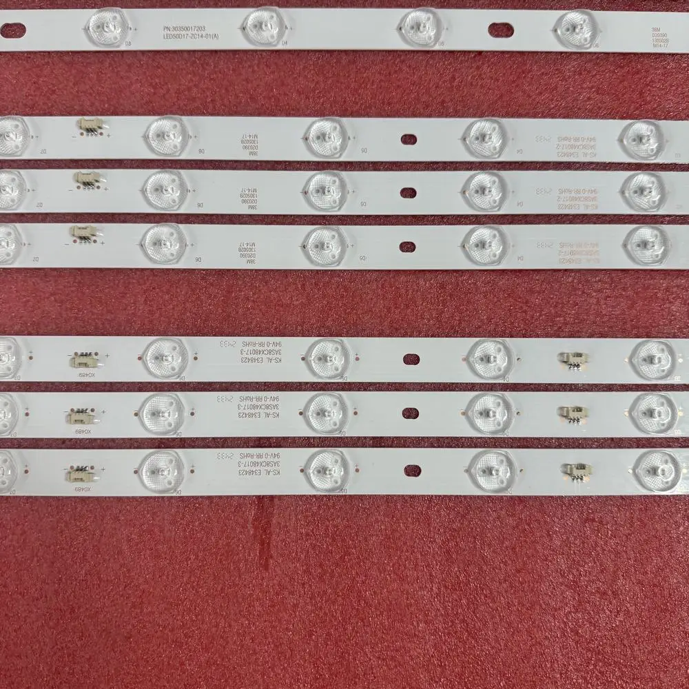 1set LED Backlight Strip For POLAROID PTV5030ILED 30350017201 30350017202 30350017203 30350017204
