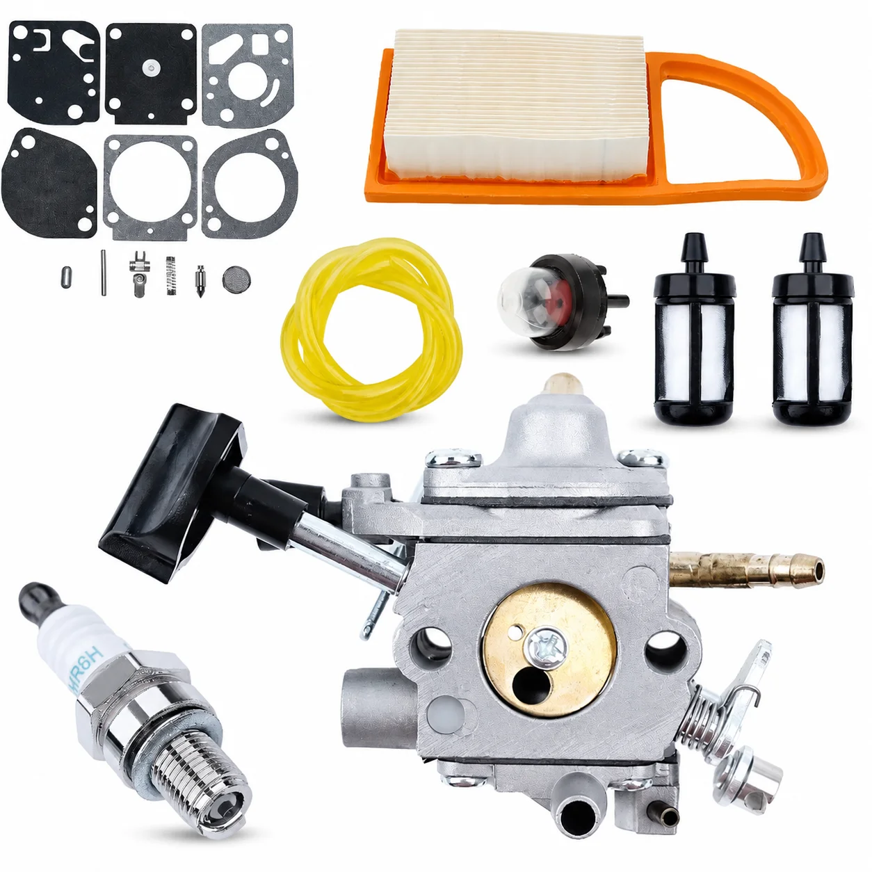 Carb Kit for Stihl BR600 BR500 BR550 BR700 Blower with Air Filter Spark Plug Fuel Line Replaces C1Q-S183 42821200606 42821200608
