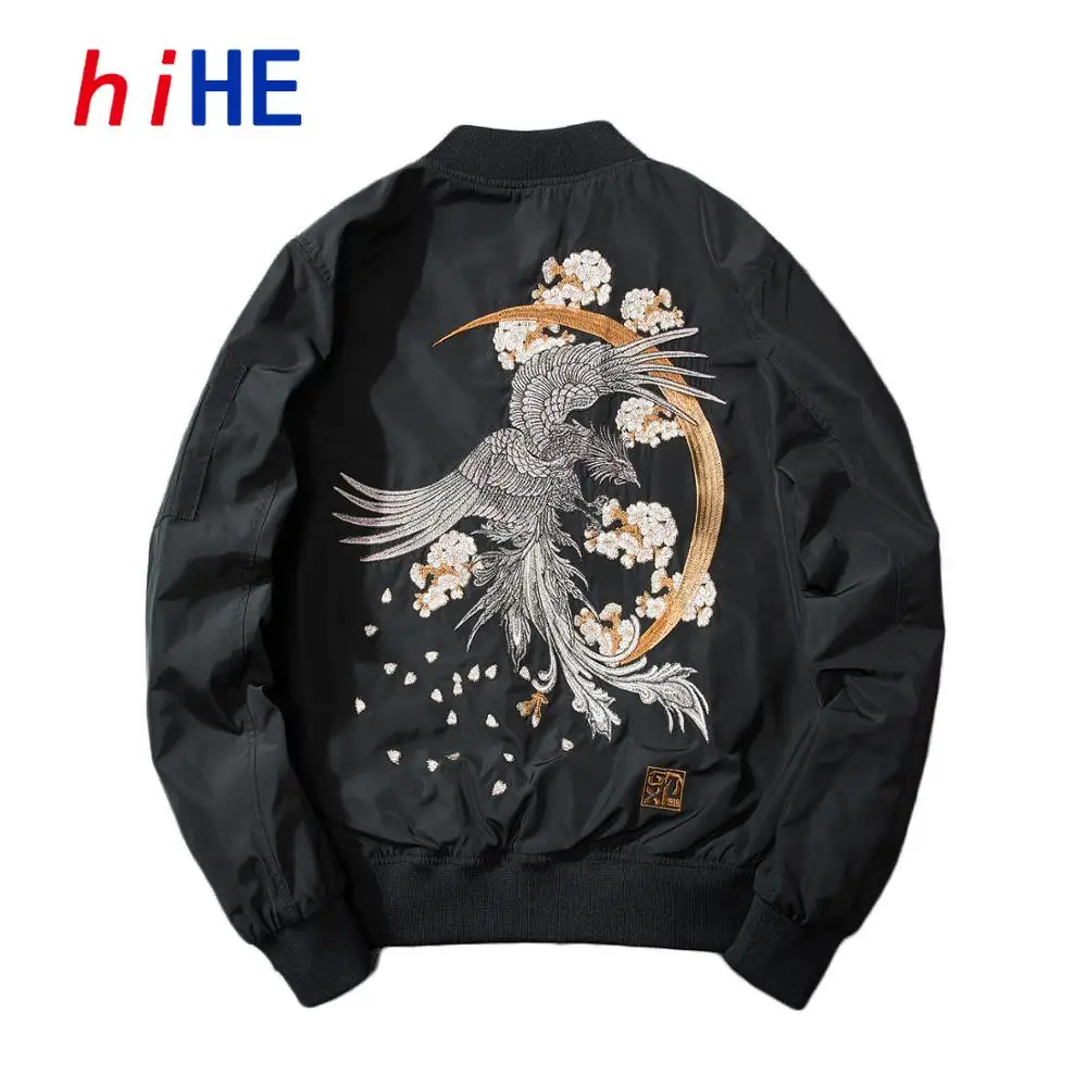 

Sukajan Phoenix Embroidery Spring Winter Bomber Jacket Men MA1 Pilot Coat Padded Baseball Coat 2026 Japan Streetwear Z1
