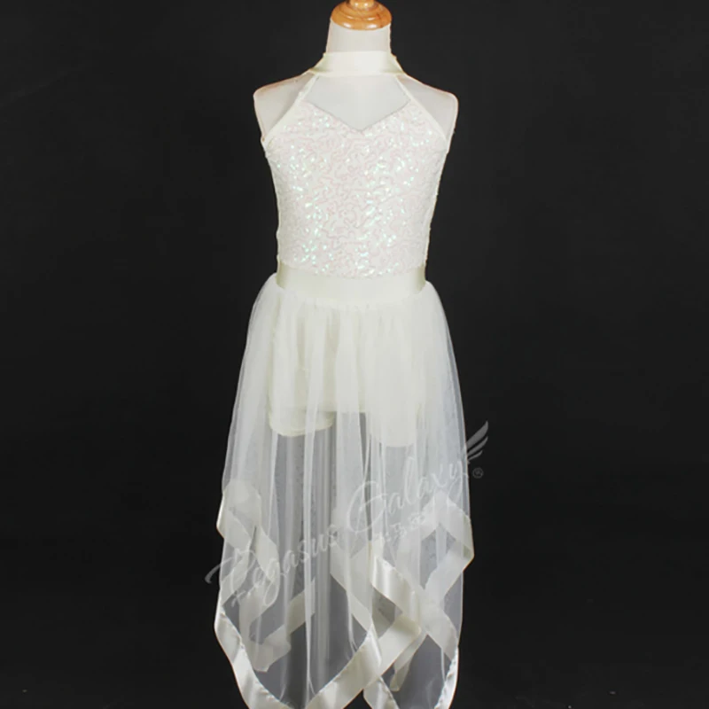 ชุดบอดี้สูทกระโปรงบัลเลต์สำหรับเด็กผู้หญิง ชุดเต้นบัลเลต์ ชุดยิมนาสติก ชุดกระโปรงบัลเลต์สำหรับการแสดง