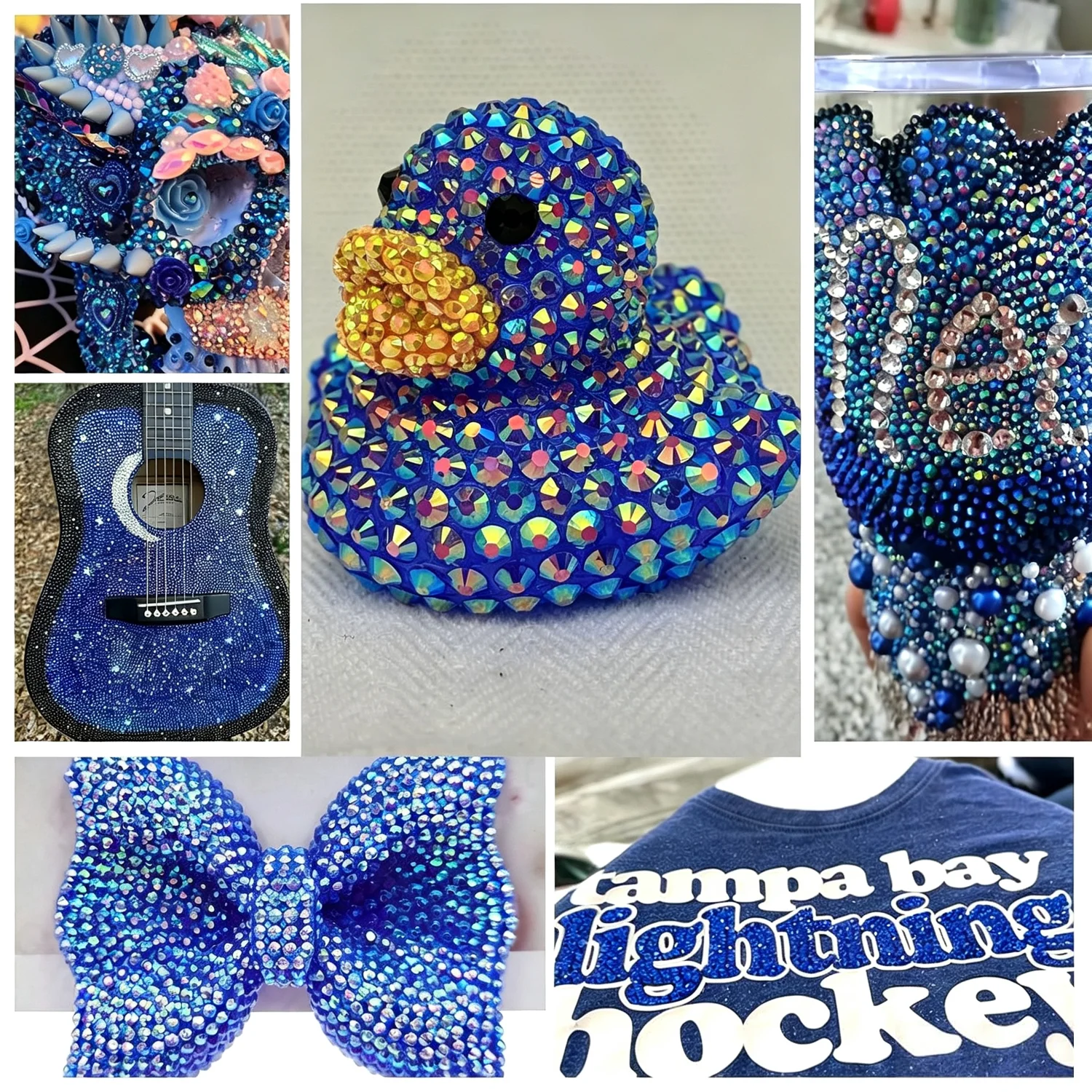 Rhinestone Resin Flatback Biru - Resin Art Quantity ulasan dan harga
