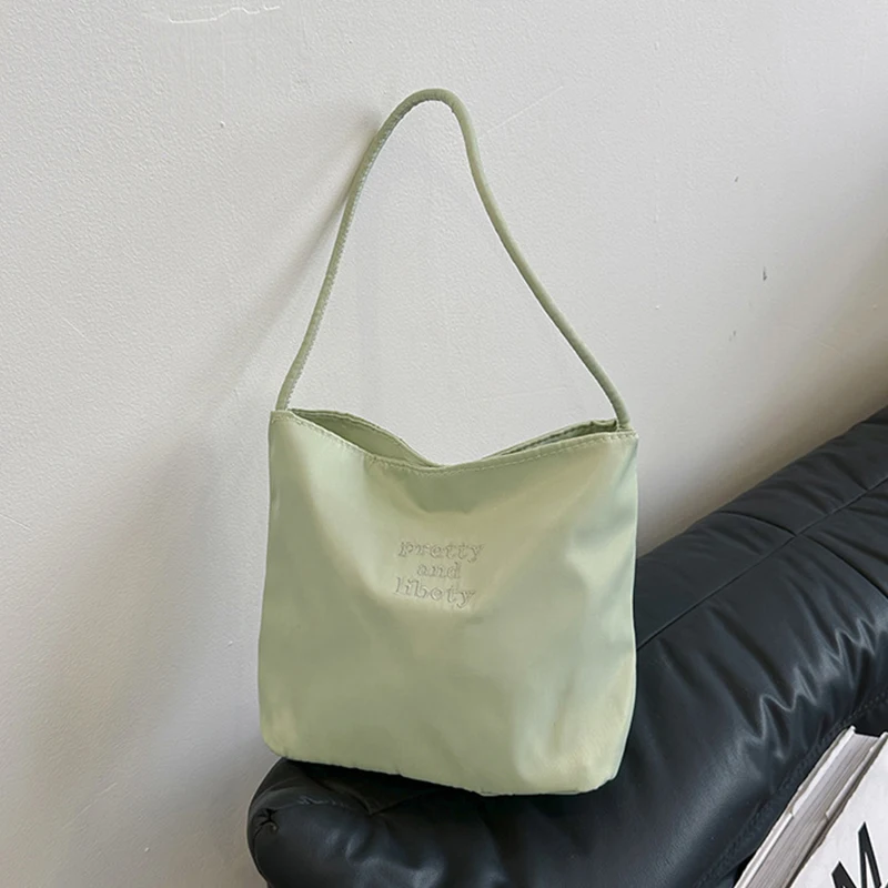 Bolsa axilas de mão para mulheres, bolsa balde casual, um ombro, na moda, nova moda