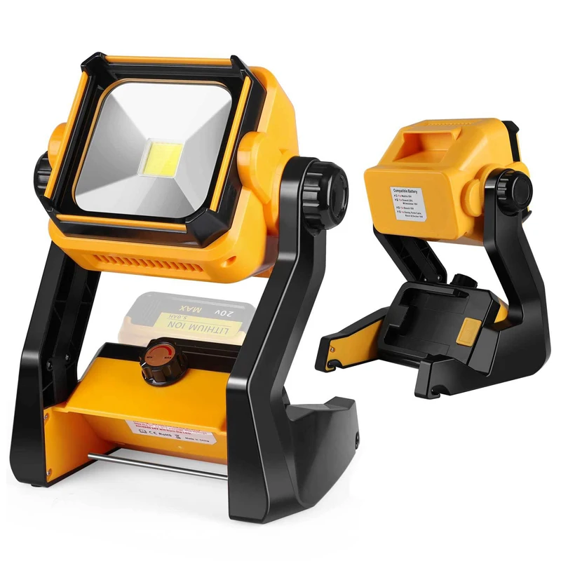 Portable Spotlight Led Work Light For Makita/Bosch For DeWalt For Milwaukee 14.4V-18V Battery Outdoor Emergency Light Tool light