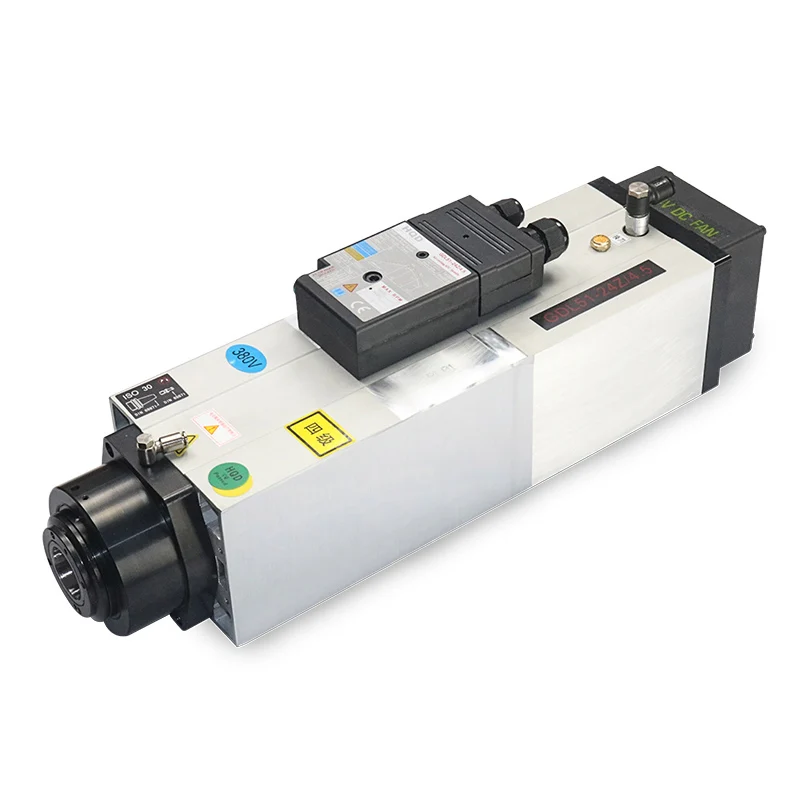 24000rpm 220v  380v GDL70-24Z/9.0 ISO30 Short Nose 9kw Atc Spindle Motor for Cnc Machine Tool