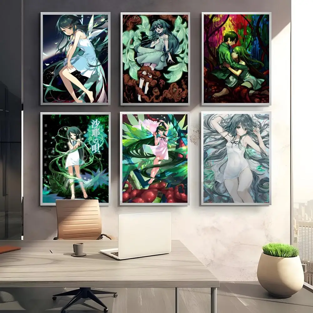 Cosmic Lovecraftian Romance S-Saya No Uta Poster Sticky Waterproof Coffee House Bar Room Wall Decor Gift