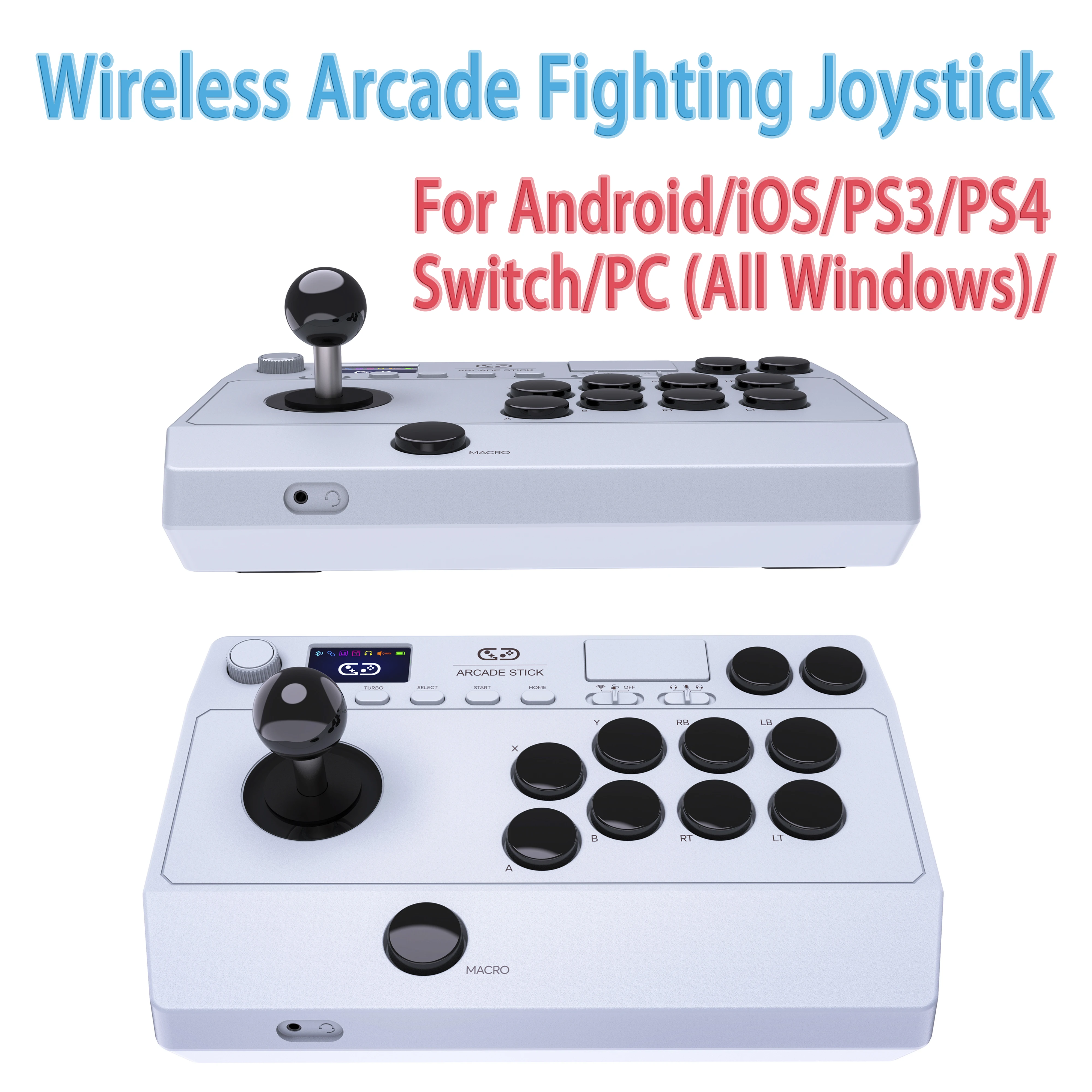 Wireless Arcade Fight Stick – Model: STK-T01 , Compatible with PS3