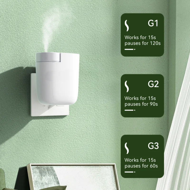Plug in Diffusore di aromi senza acqua Diffusore di fragranze per hotel ed oli essenziali Efficienza di atomizzazione Deodorante per ambienti domestici