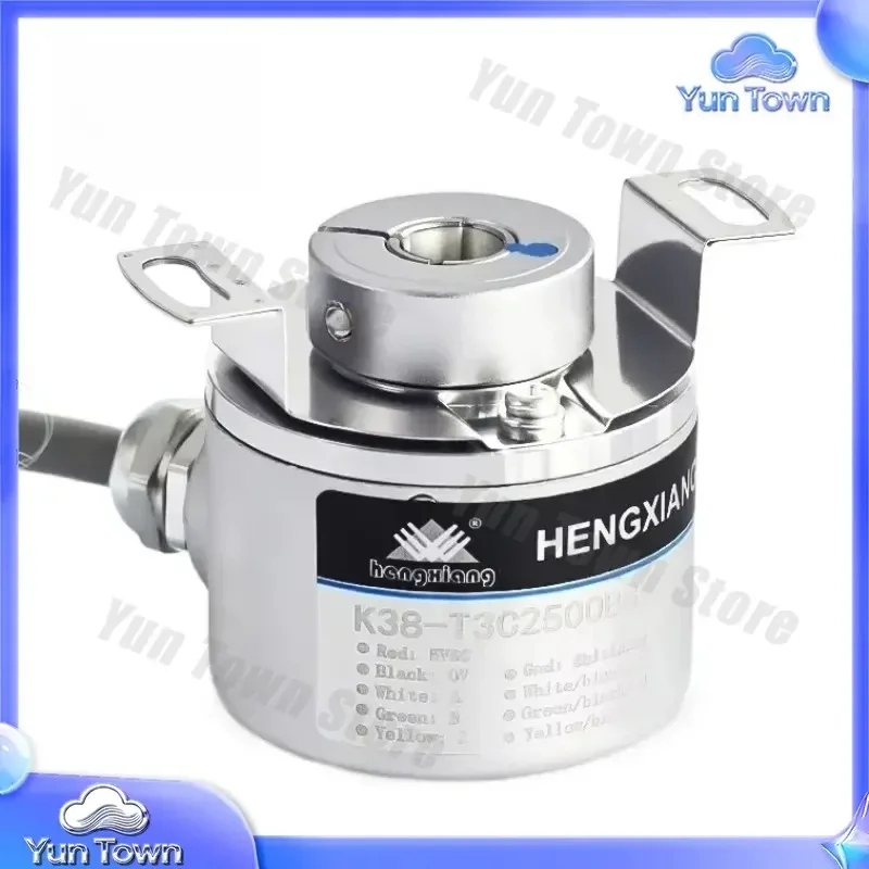 for K38 1024 PPR hollow shaft optical speed sensor encoder high resolution up to 16384 PPR for industrial automation motor
