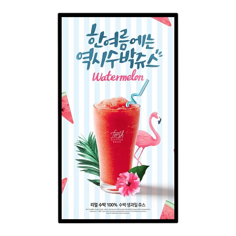

Ultra-thin wall-mounted advertising machine display multimedia commercial