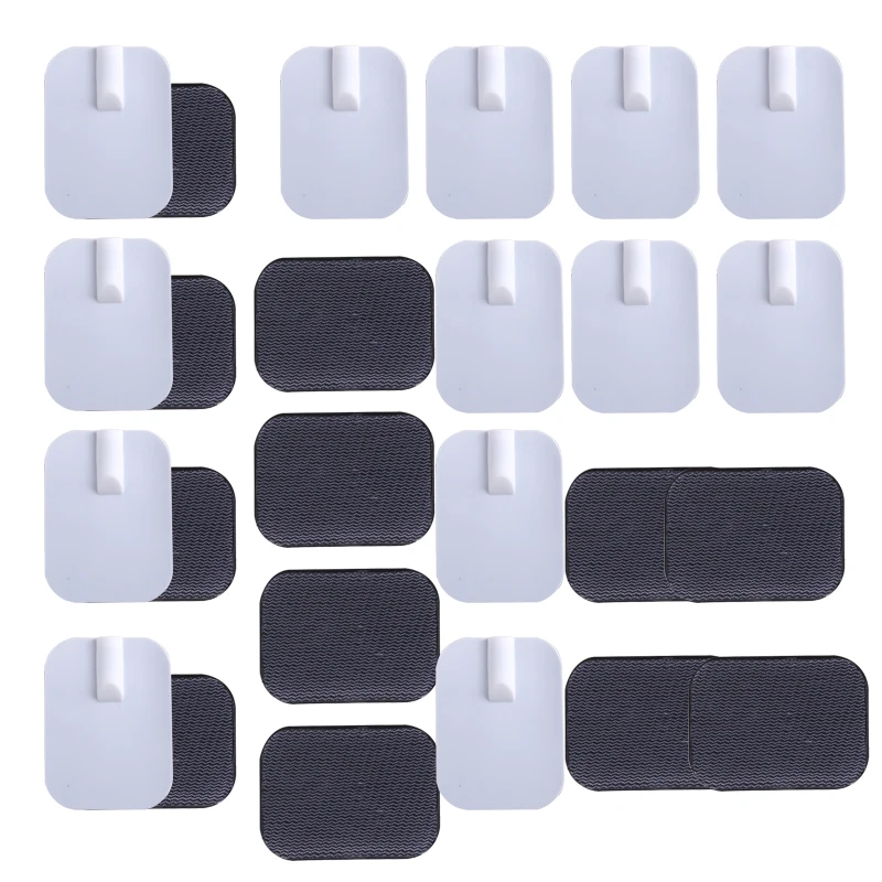 

30/50/100 шт. нетканые электродные подушечки, проводящая гелевая подушечка для стимулятора мышц Tens, электрическая машина, многоразовая массажная наклейка