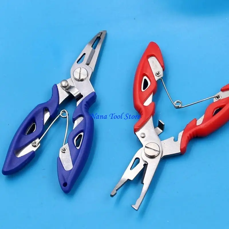 31GJ Fishing stainless steel braid cutters split ring scissors hook penghapus