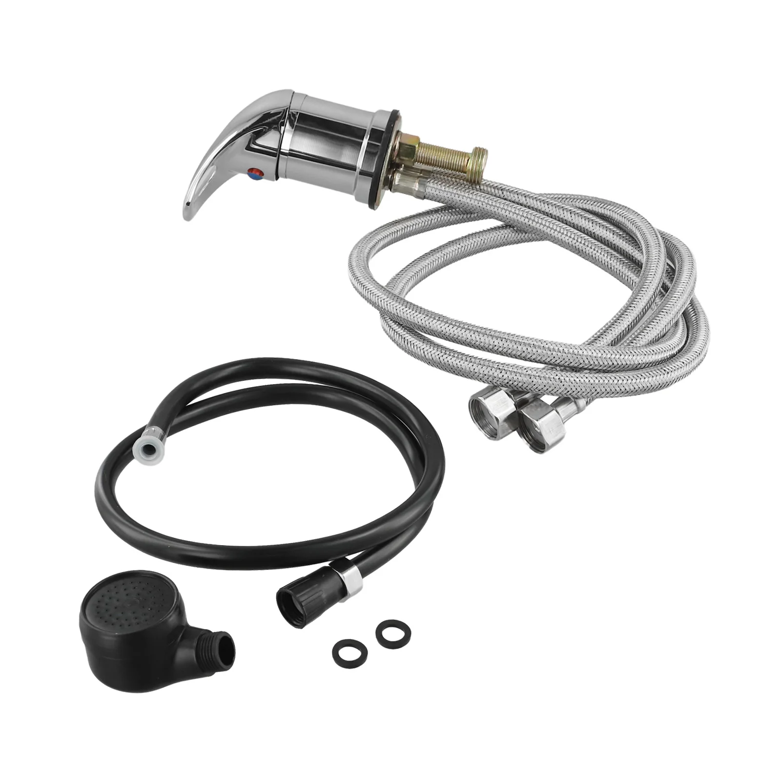 Complete Shampoo Faucet Kit Salon Accessories Flexible Spray Hose Salon Equipment Multiple Applications Versatile Use