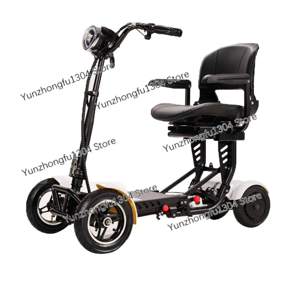 disability adult foldable medical 4 wheel folding electric wheelchair electrical mobility scooter