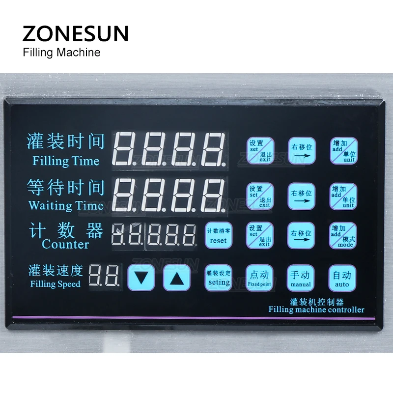 ZONESUN Viscous Liquid Filling Machine Electric Semi-auto Nail Polish Filler Honey Pigment Paste Vial Bottle Packaging ZS-NP1