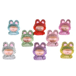 5pcs Colorful Rabbit Series Blind Box Figure Desktop Ornament Girl Gift Toys Guess Bag