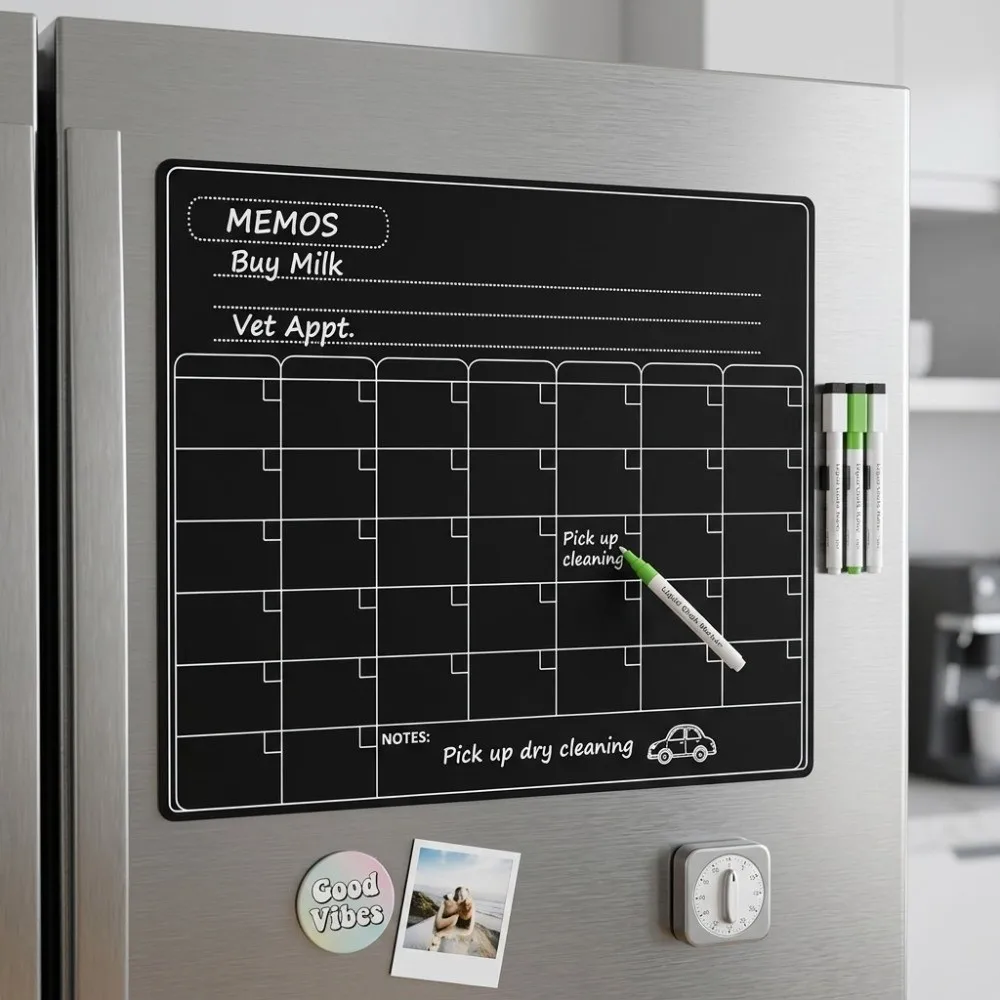 Premium Rubber Backing Dry Erase Board Hanging Design Resuable Whiteboard Calendar Practical Dry Erase Calendar Monthly Planner