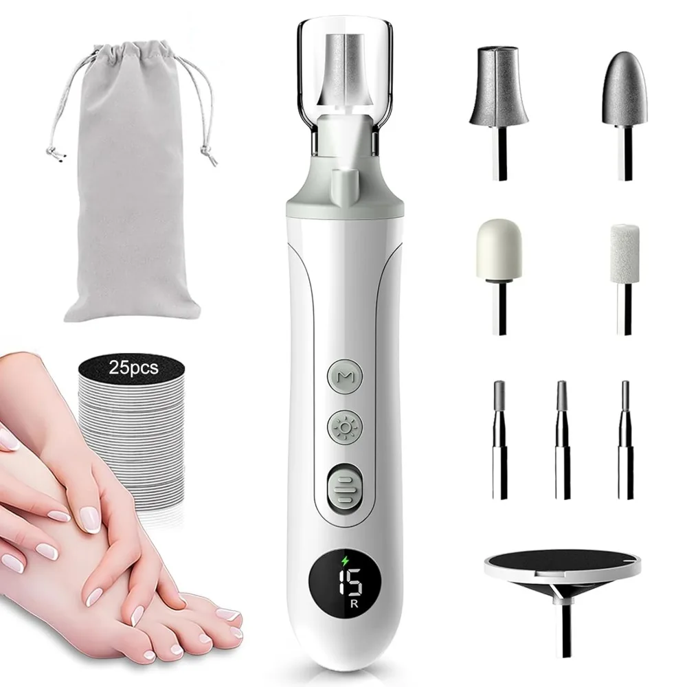 

Профессиональный набор для маникюра и педикюра, электрическая дрель для ногтей 8 в 1 и средство для удаления мозолей для ухода за руками на ногах, шлифовальная машина для толстых ног