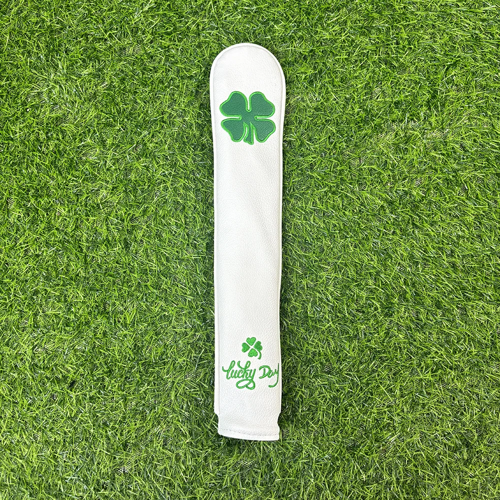 

Clover Golf Alignment Stick Cover, PU Leather Practice Aid Protective Sleeve with Anti-Slip Design Training Accessories