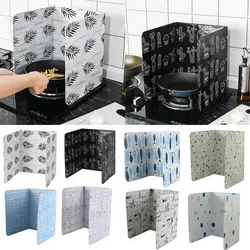 Foldable Kitchen Gas Stove Baffle Plate Board Aluminum Oil Splash-proof Protection Screen Heat-resistant Kichen Accessories