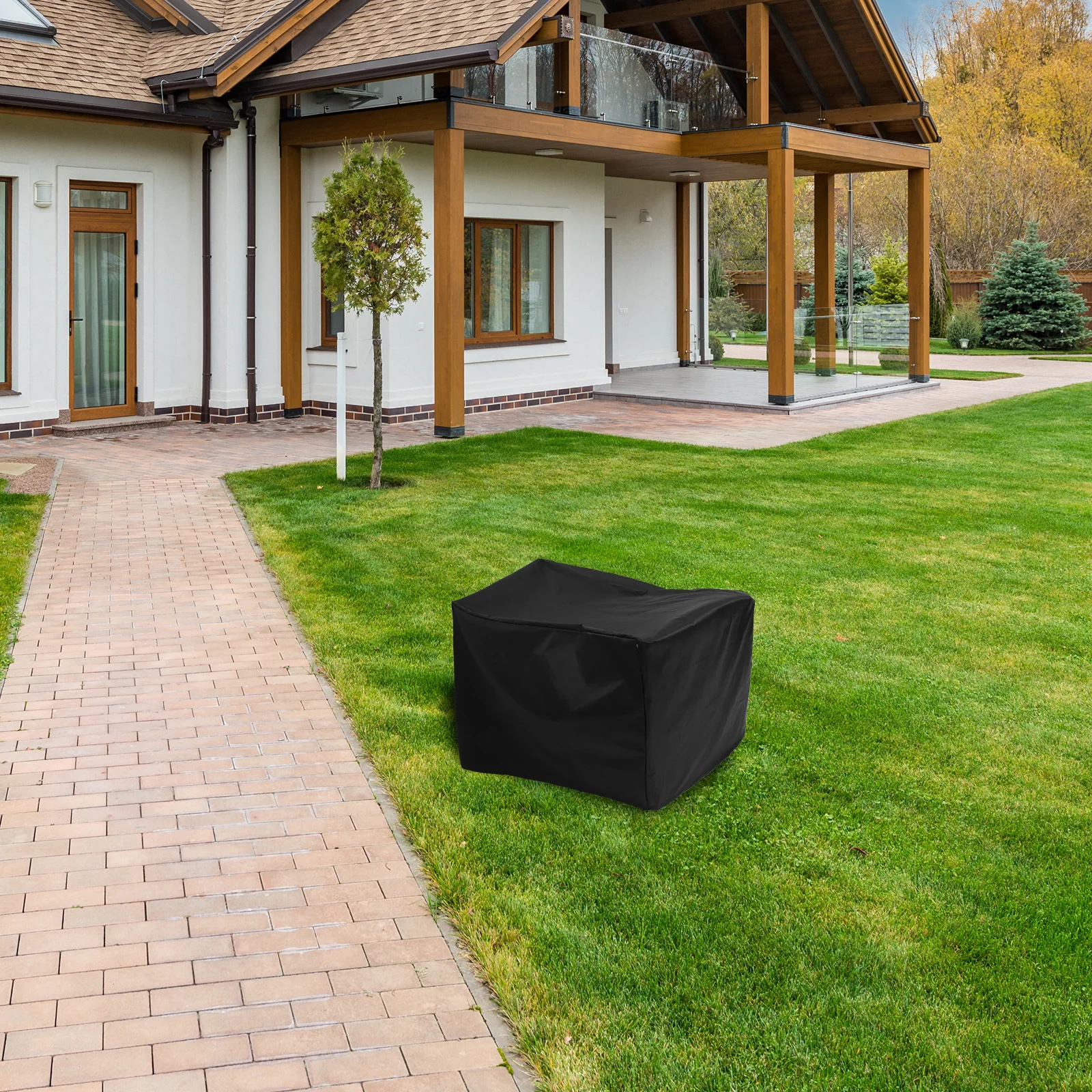 

Waterproof Oxford Cloth Heavy Duty Protective Cover For Outdoor Generator All-Season Windproof Rainproof Dust Uv Resistant