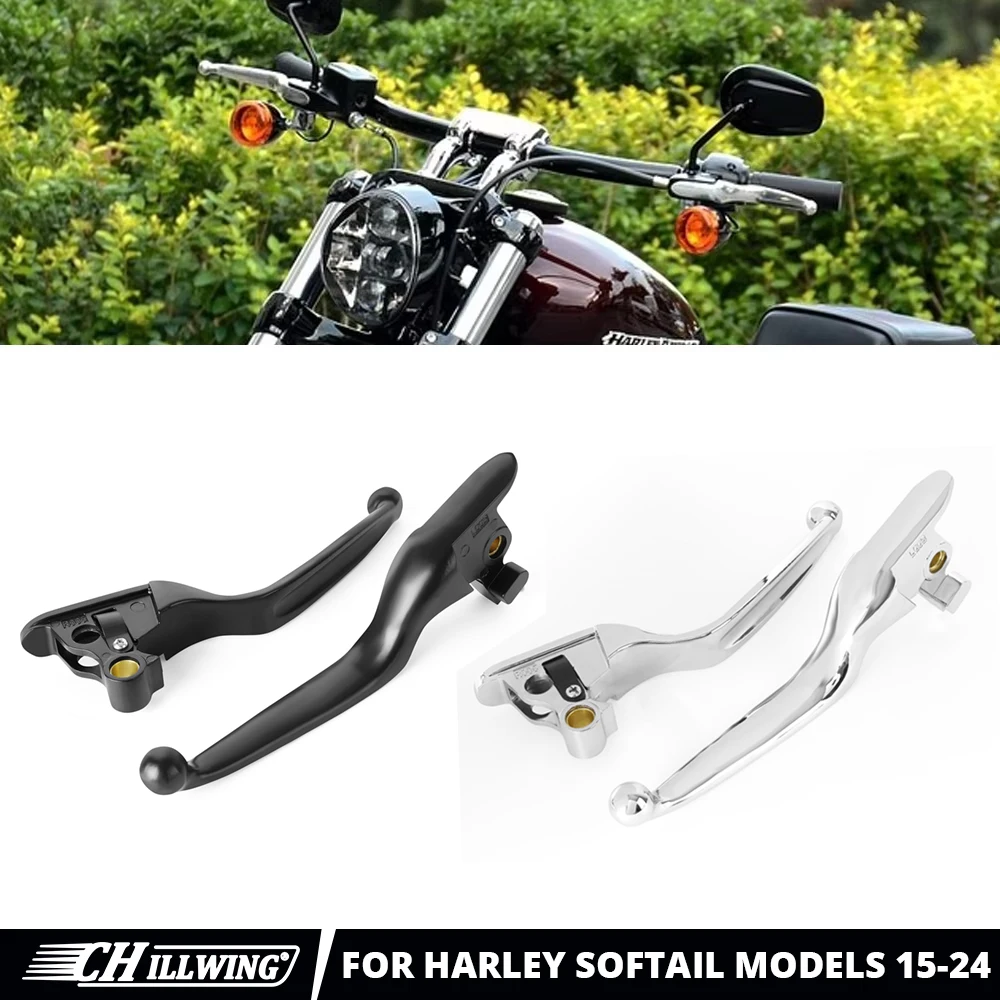 

Рычаги тормозной муфты мотоцикла подходят для Harley Softail Breakout Fat Boy Deluxe Heritage Classic Street Bob Low Rider 2015-2022