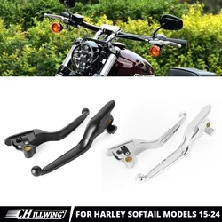 Motorcycle Brake Clutch Levers Fit For Harley Softail Breakout Fat Boy Deluxe Heritage Classic Street Bob Low Rider 2015-2022