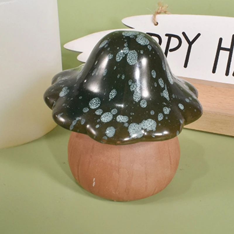 KX4B 3D เห็ดแม่พิมพ์ซิลิโคน WAX Melt Polymer น้ำมันหอมระเหยทำ Handmade Cupcake Jelly แม่พิมพ์อุปกรณ์ตกแต่ง