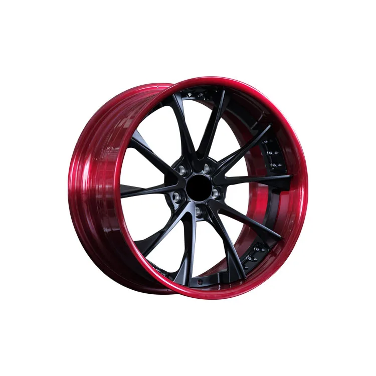 2021 New Design 21 22 23Inch Aluminium Car Alloy Blanks Custom Forged Wheels For Double style 5 Split Spoke