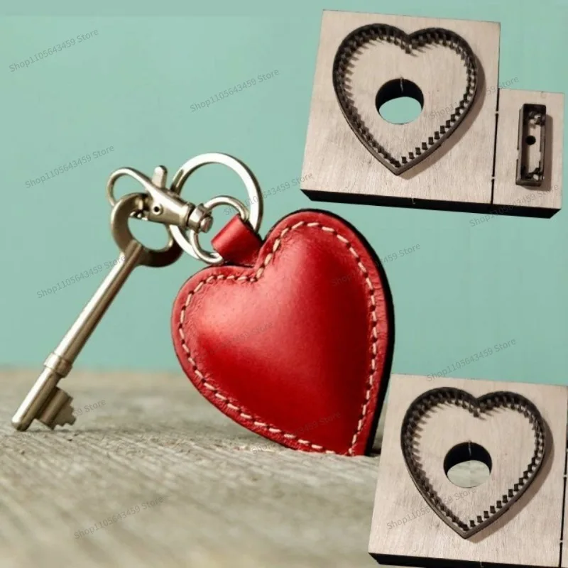 For diy handmade leather goods knife mold: love leather goods pendant heart leather pendant knife mold C134