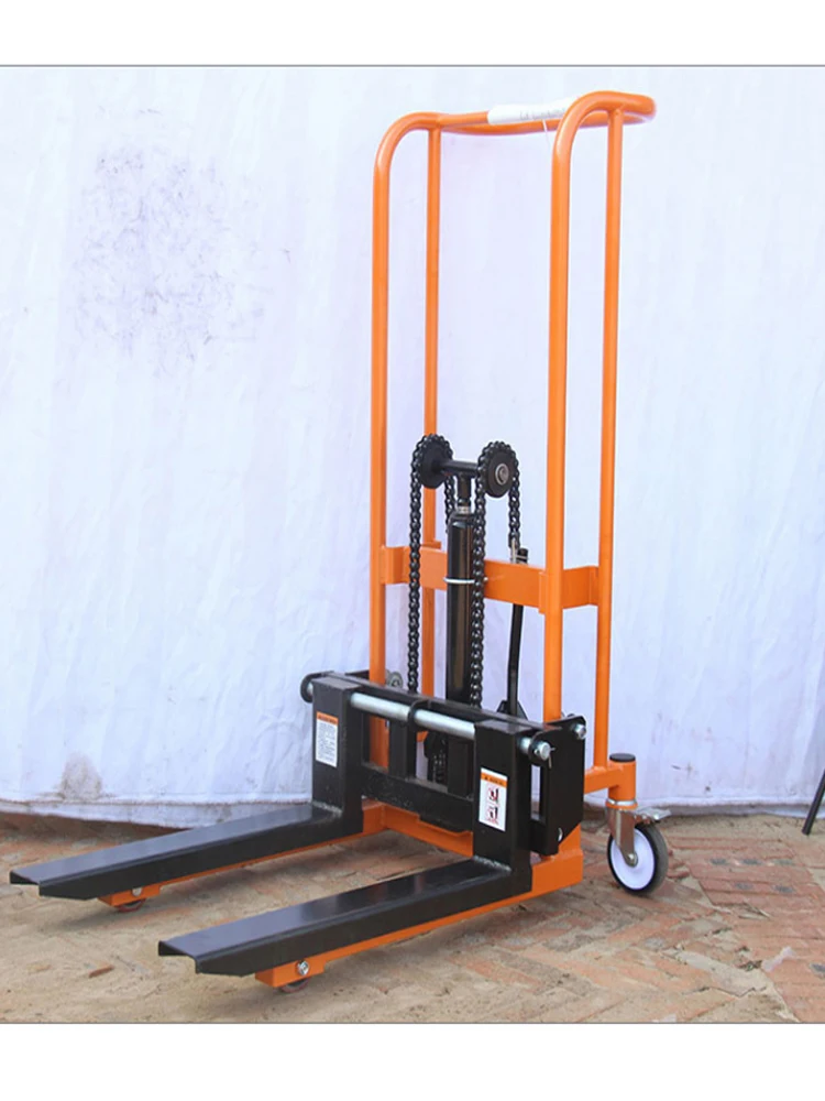 For Small Manual Lift Forklift Hand Push Hydraulic Lift Car Micro Loading and Unloading Truck Lift Truck Household Truck