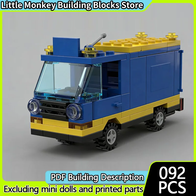 

Модель скоростного гоночного автомобиля MOC, строительные кирпичи, грузовой транспорт, фургон, модульная технология, детские праздничные подарки, сборка игрушек, костюм