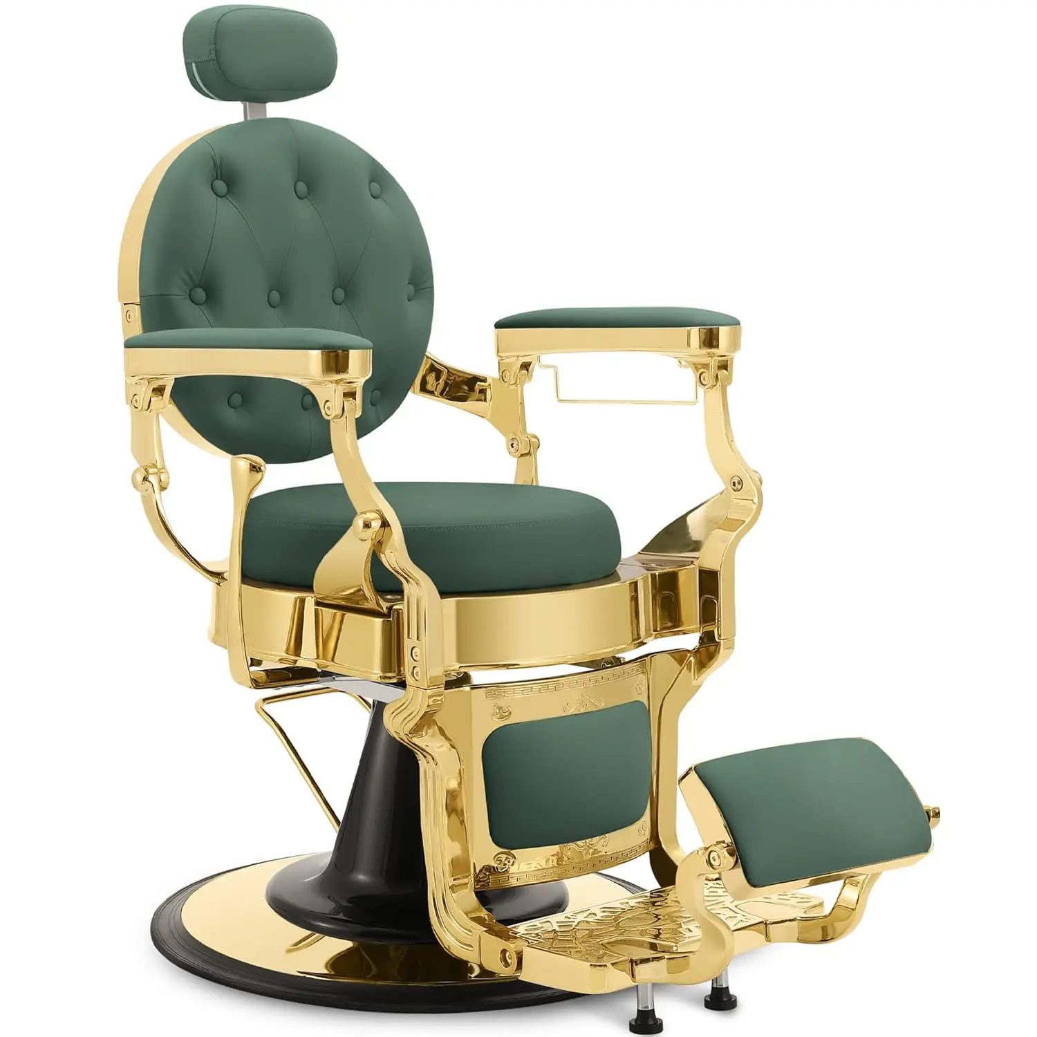 

Barber Chairs for Barbershop, Vintage Hair Salon Chair Hair Stylist, 360° Swivel Adjustable Hydraulic All Purpose, Customized