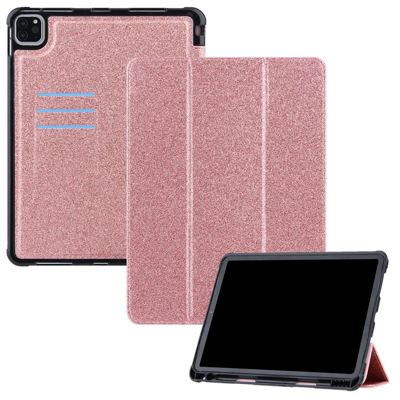 

Ultra thin glitter powder Suitable for iPad 10.2 protective case Pro10.5 protective Sleep Air4 leather Mini1-5 flat leather case