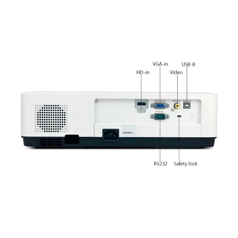 Gran oferta, el más vendido, proyector 3LCD grande K201 XGA 3500 Ansi lúmenes, proyector 4k para aula, proyector de largo alcance