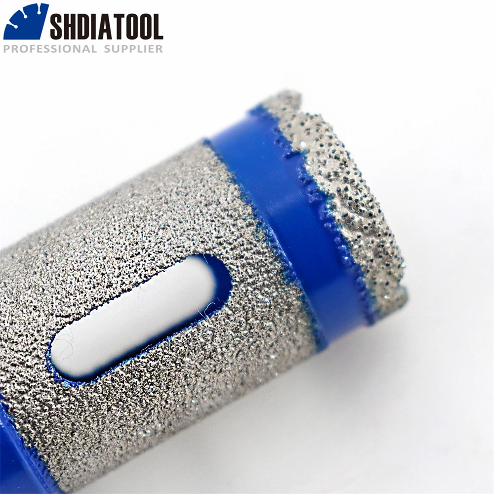 Imagem -06 - Shdiatool Peças pk Diamante Perfuração Dedo Moagem Bits 35 mm Cerâmica Telha Granito Moldar Polimento Ampliar Bisel Buraco M14 Rosca