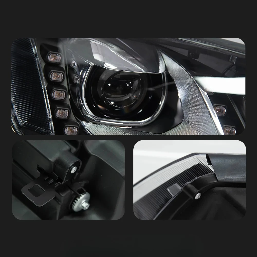 AKD Car Styling for VW Touareg LED Headlight 2011-2015 Touareg LED DRL Hid Option Head Lamp Angel Eye Bi Xenon Beam Accessories