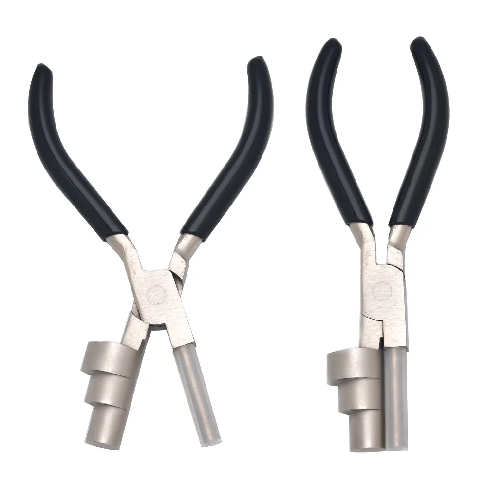 Stainless Steel Wire Bending Pliers Multi-Size 13/17/22mm Barrels Jaws with Grip Handle for Jewelry Making And Wrapping Tool