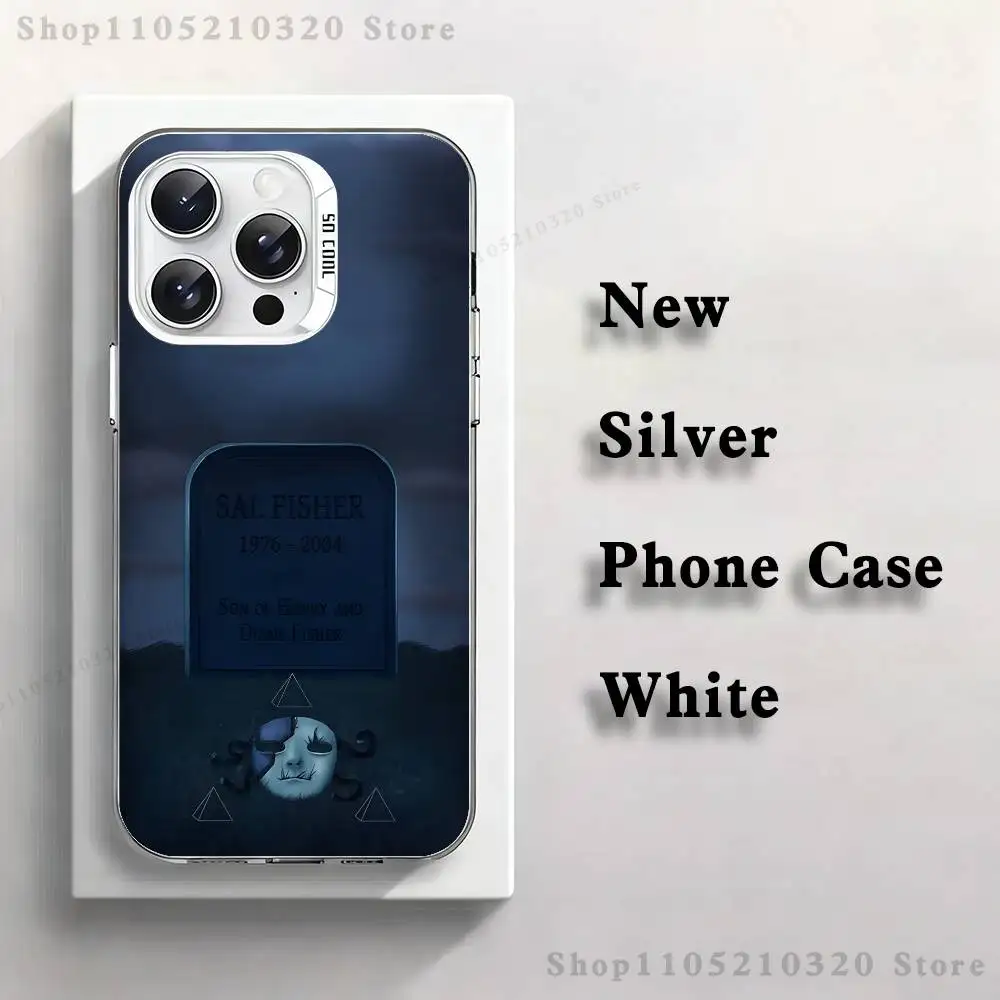 حافظة هاتف كارتون S-Sally Face SF لهاتف iPhone 17,16,15,14,13,12,X,8,Pro,Max,Plus,E,SE4,Air,Mini White IMD Matte