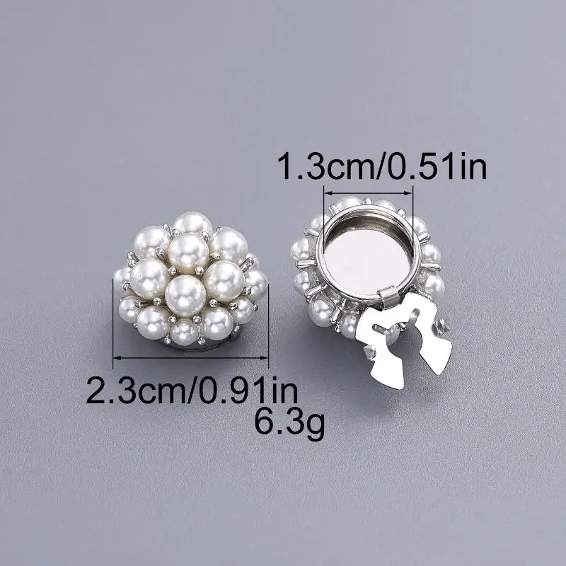Fashionable Pearl Button Covers for Cufflinks Trendy Men Sleeve Decor Perfect for Business Formal or Wedding Attire