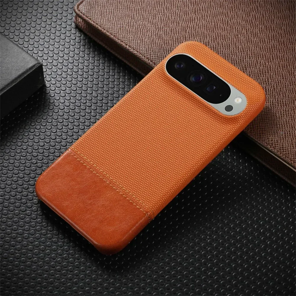 Business Style Phone Case for Google Pixel 9 8 Pro XL 8A Splicing Design Shockproof Protection Hard Shell PU Leather Back Cover