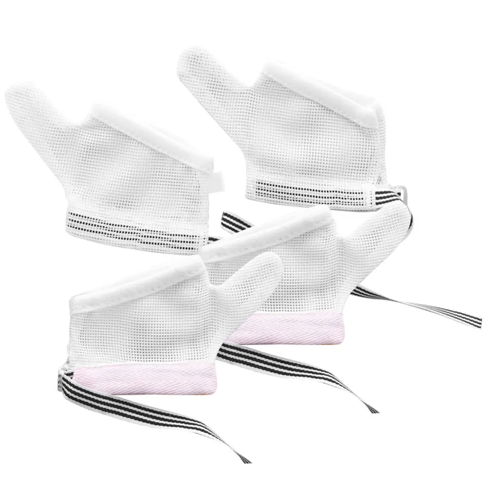 

2 пары защитных перчаток для новорожденных от сосания пальцев, сетчатые, удобные для путешествий