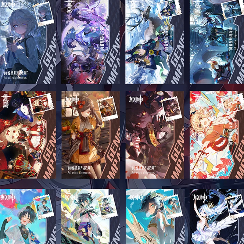 Genshin Impact Teyvat's Space Time Groothandel Diverse procescollectie Fengye Wenchuang Speelkaart Party Games