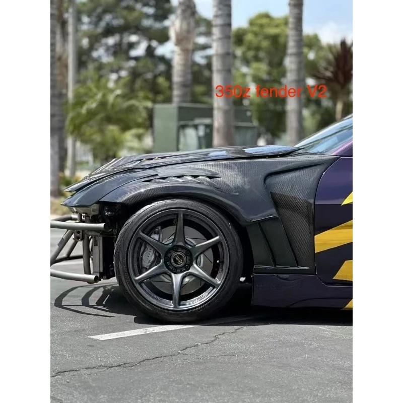 For 350Z Z33 Nismo Style V1 V2 Side Fender Exterior Upgrade Parts Carbon Fiber & FRP Fenders