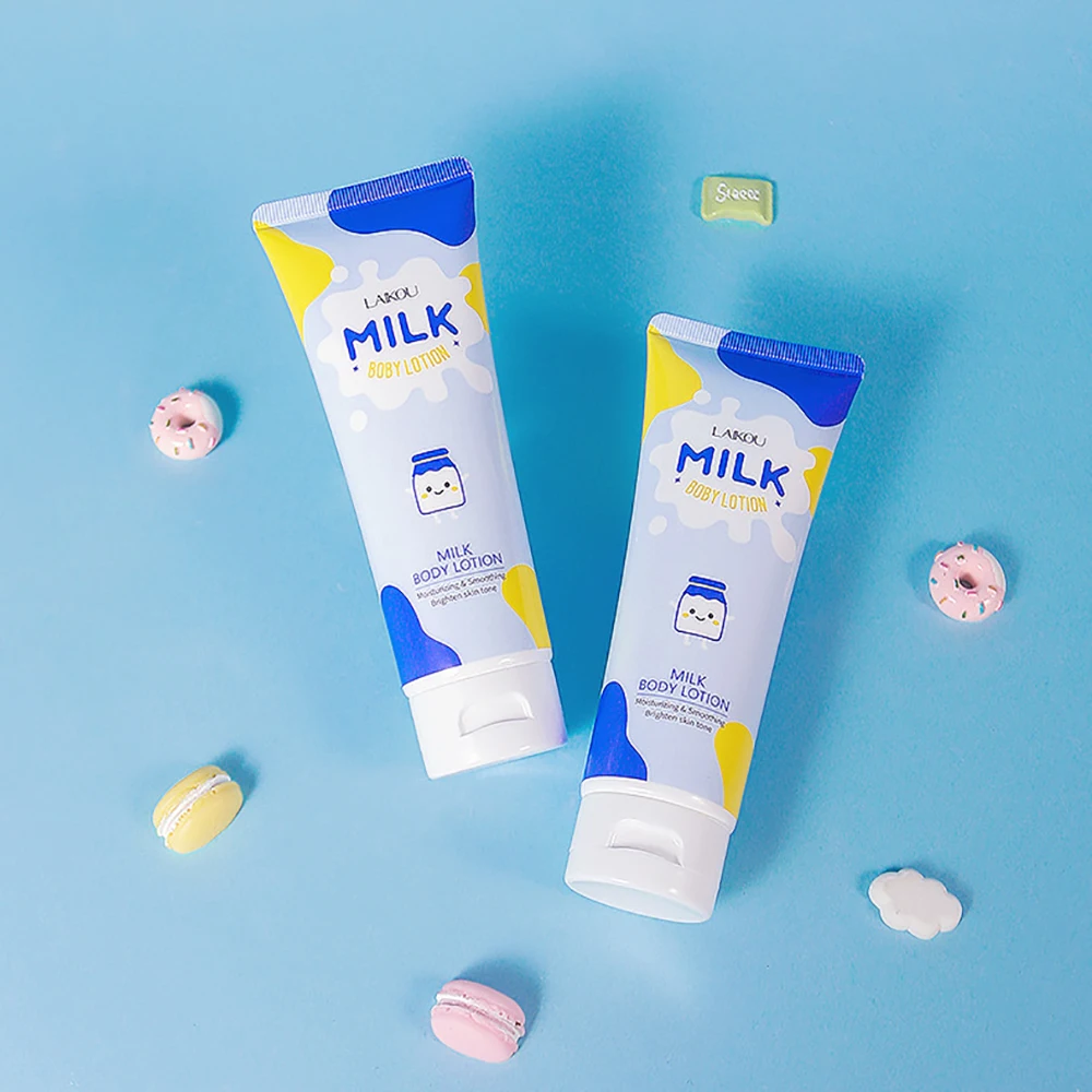 

120g Milk Body Lotion Moisturizing Hydrating Silky Smooth Body Emollient Whole Body Care for Dry Skin Smooth Formula