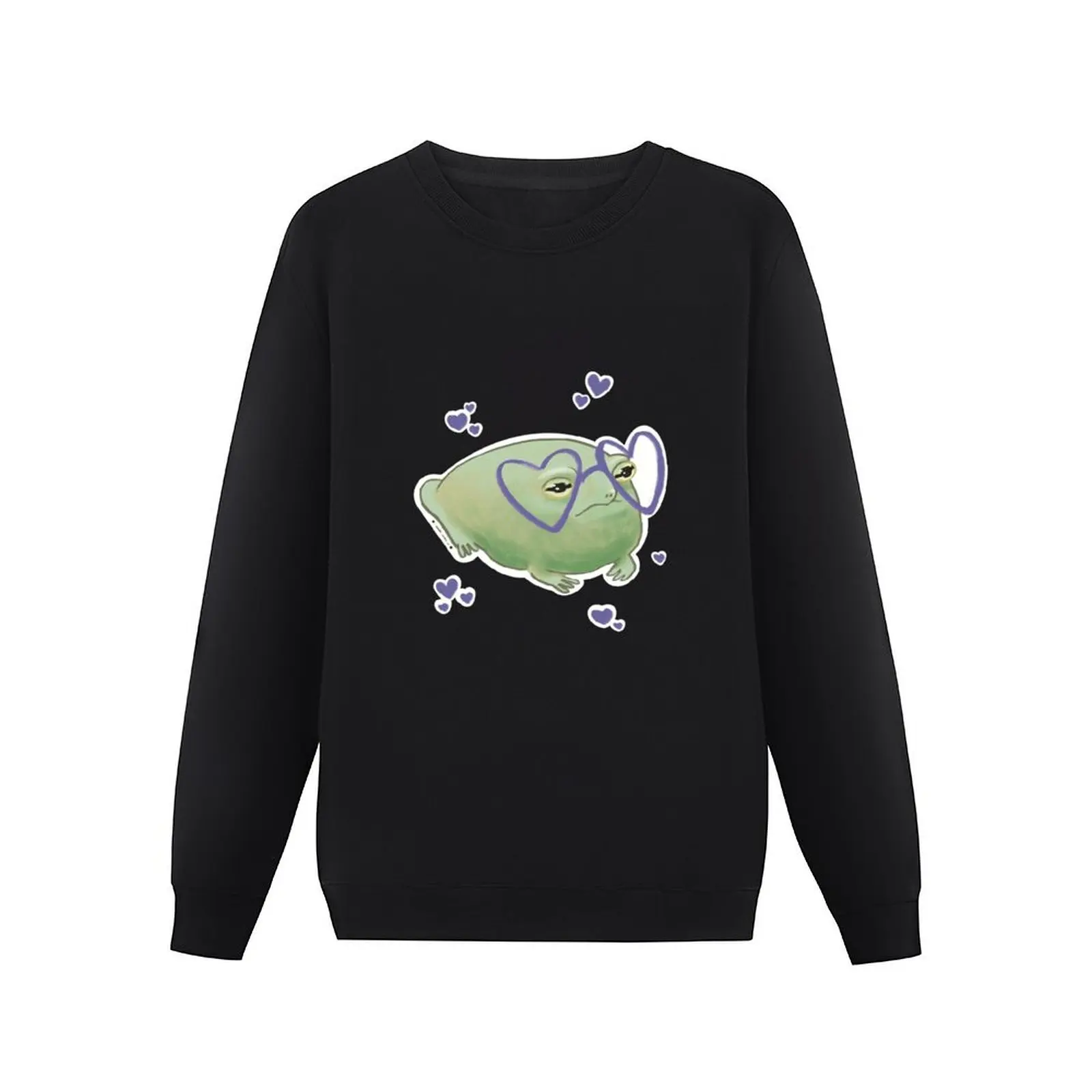 Love at first sight frog Pullover Hoodie blouse men clothing autumn men's sweat-shirt new sweatshirt