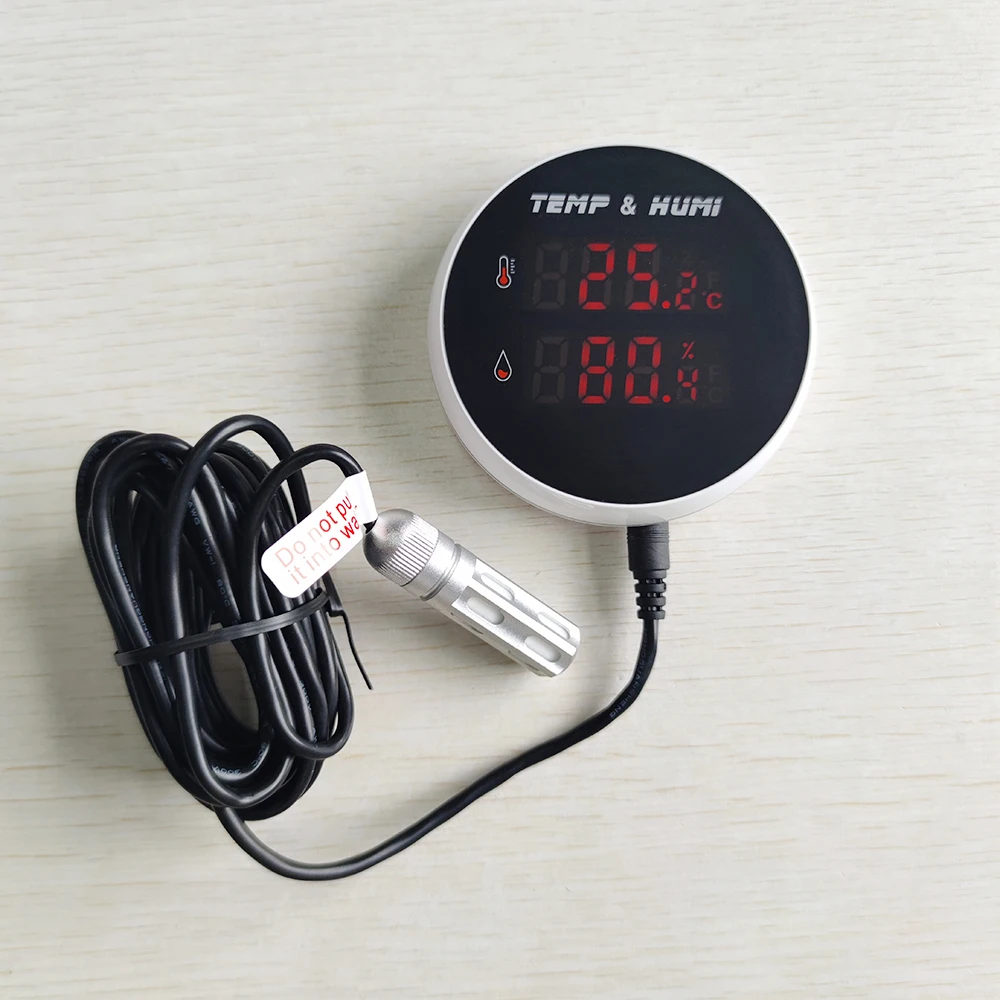 

WIFI Tuya Датчик температуры и влажности с кабелем длиной 1 м / 3 м, определение температуры от -40 ℃ до 120° ℃ Монитор умного приложения Tuya