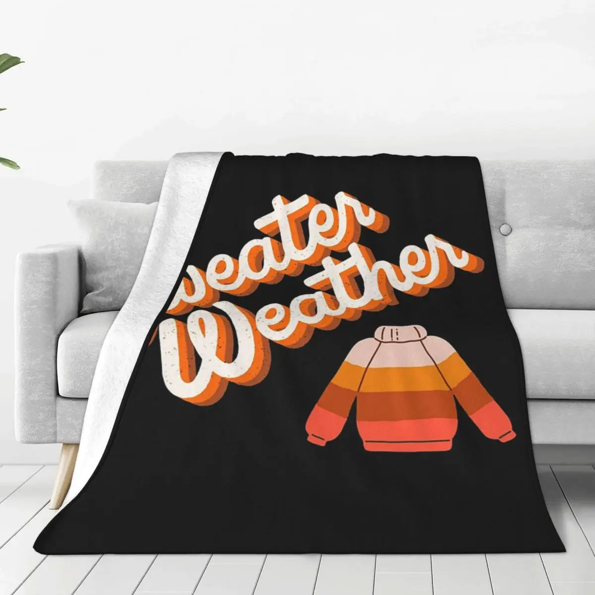 Sweater Weather Blanket Flannel Breathable Sofa Throw Blankets For Couch Bedding Office Throws Bedspread Quilt