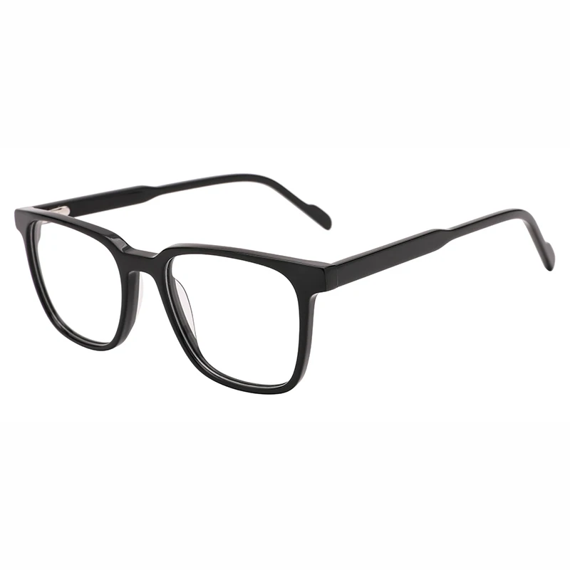 Kirka Men's Large Rectangle Optical Glasses Frame Sheet Prescription Myopia Black Adult Eyeglass Frame WD1538