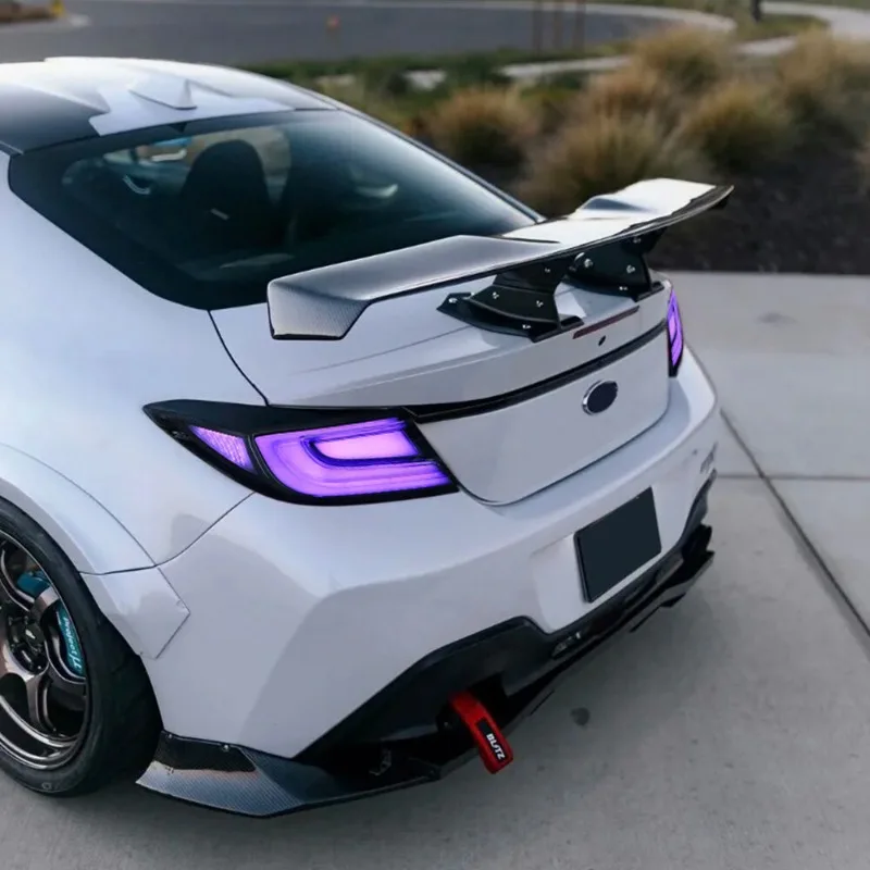 Upgrade Clear RGB LED Tail Lights For Toyota GR86 Subaru 2021-2025 BRZ Custom Color Animation Switchback Turn Signal